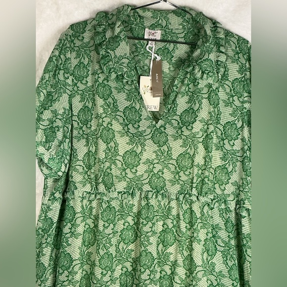 J. Crew Green Lace Midi Dress - Picture 5 of 8
